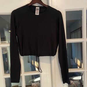 Gymshark Black Long Sleeve Crop Top